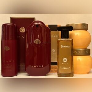 Avon original Imari cologne & deodorant + Timeless cologne & 2 skin softeners
